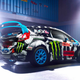 Illustration for article titled Ken Blocks 2014 team livery is 8bit Zebra Awesomeness.